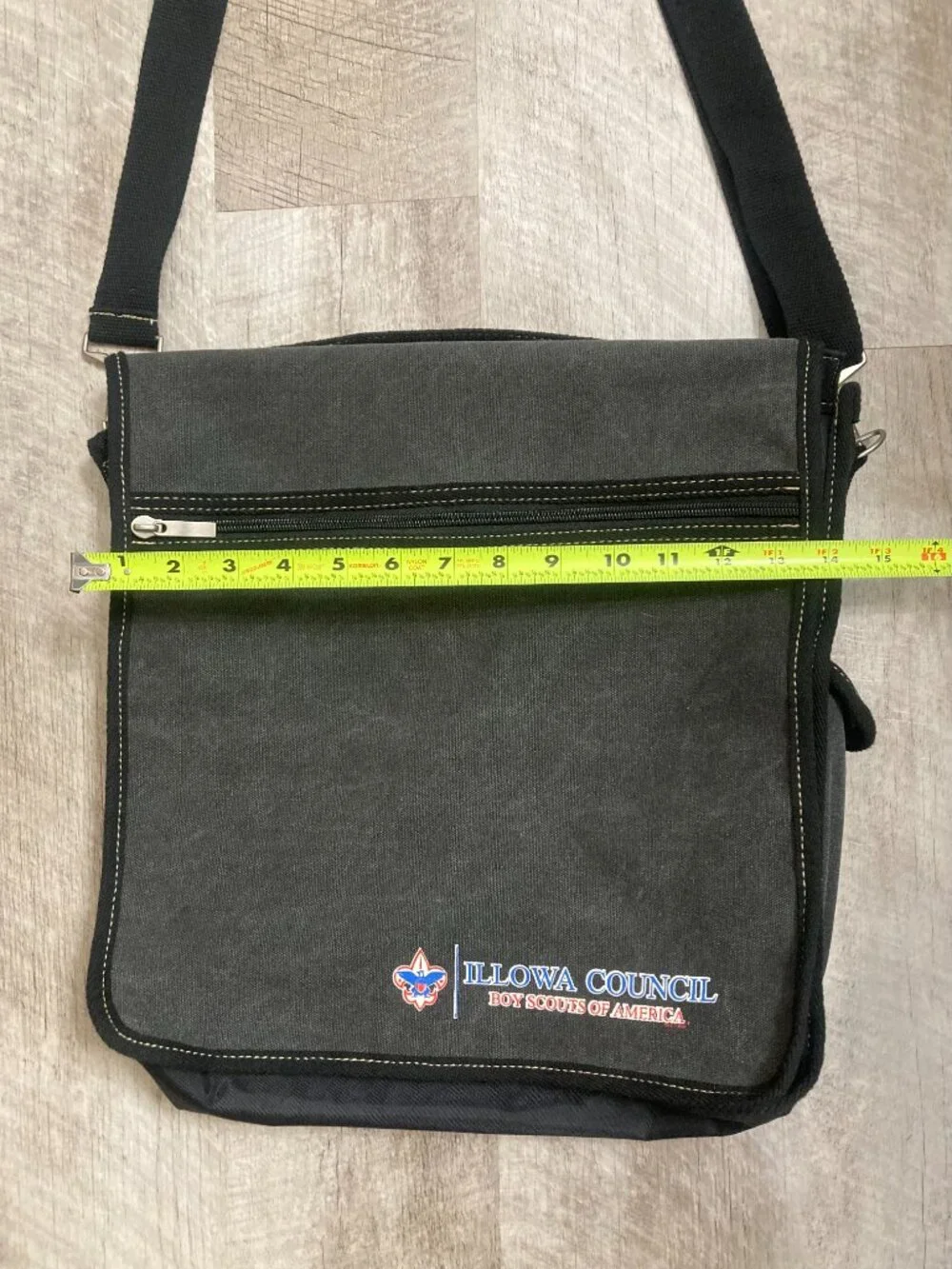 Boy Scouts of America Illinois Iowa Quad Cities Council Canvas Messenger Bag
